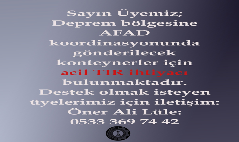 TIR İHTİYACI